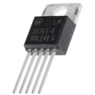 onsemi 5 Outputs Buck Converter Through Hole 5.25V Output Voltage 3A Output Current LM2576T-005G
