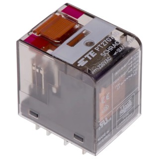 TE Connectivity Power Relay 230V AC Coil 12A Switching Current DPDT PT270730 5-1419111-1