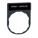 Schneider Electric Legend Holder for Use with XB4 Series Plastic Durable French Label Plate ZBY2166