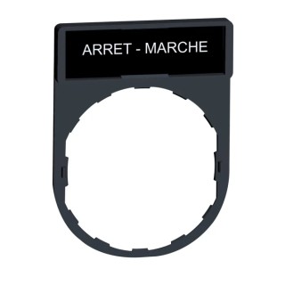 Schneider Electric Legend Holder for Use with XB4 Series Plastic Durable French Label Plate ZBY2166