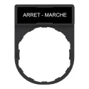 Schneider Electric Legend Holder for Use with XB4 Series Plastic Durable French Label Plate ZBY2166