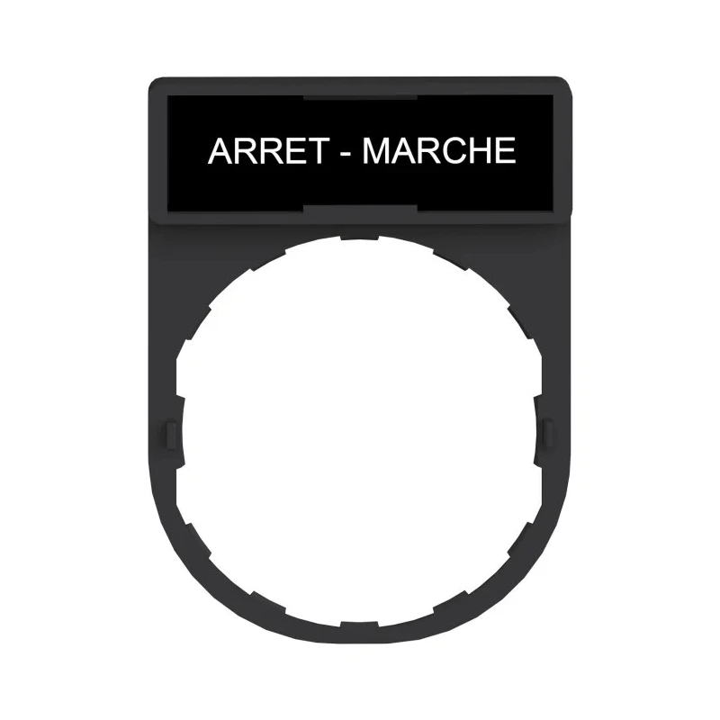 Schneider Electric Legend Holder for Use with XB4 Series Plastic Durable French Label Plate ZBY2166