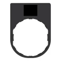 Schneider Electric Legend Holder for Use with XB4 Series Plastic Durable French Label Plate ZBY2166