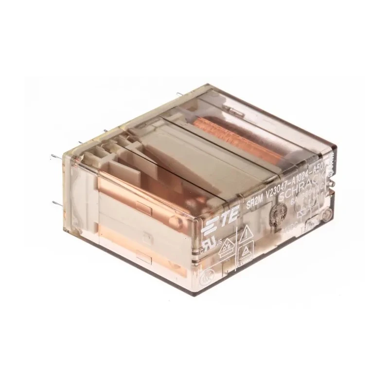 TE Connectivity Force Guided Relay, 24V DC Coil Voltage, 2-Pole Double-Pole Double-Throw V23047-A1024-A501 1-1393258-5
