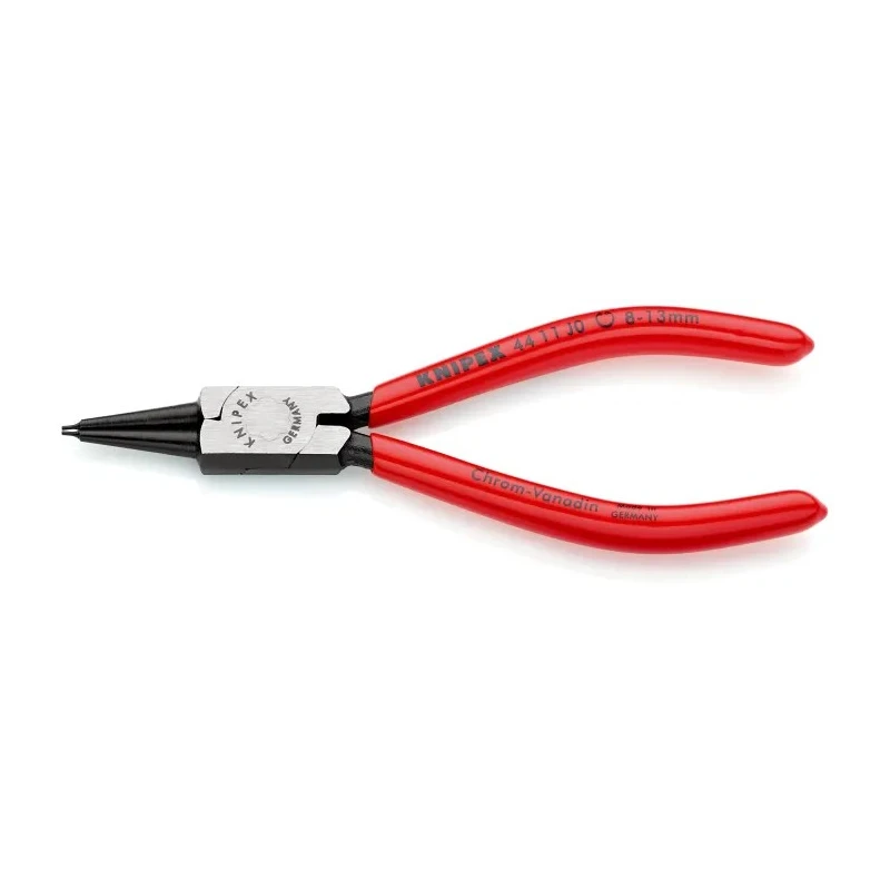Knipex Chrome Vanadium Steel Internal Circlip Plier, 140mm Overall Length, Polished Jaw, Model 44 11 J0