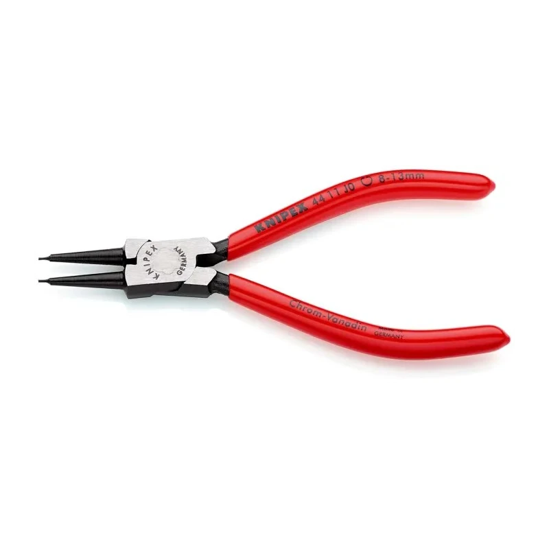 Knipex Chrome Vanadium Steel Internal Circlip Plier, 140mm Overall Length, Polished Jaw, Model 44 11 J0