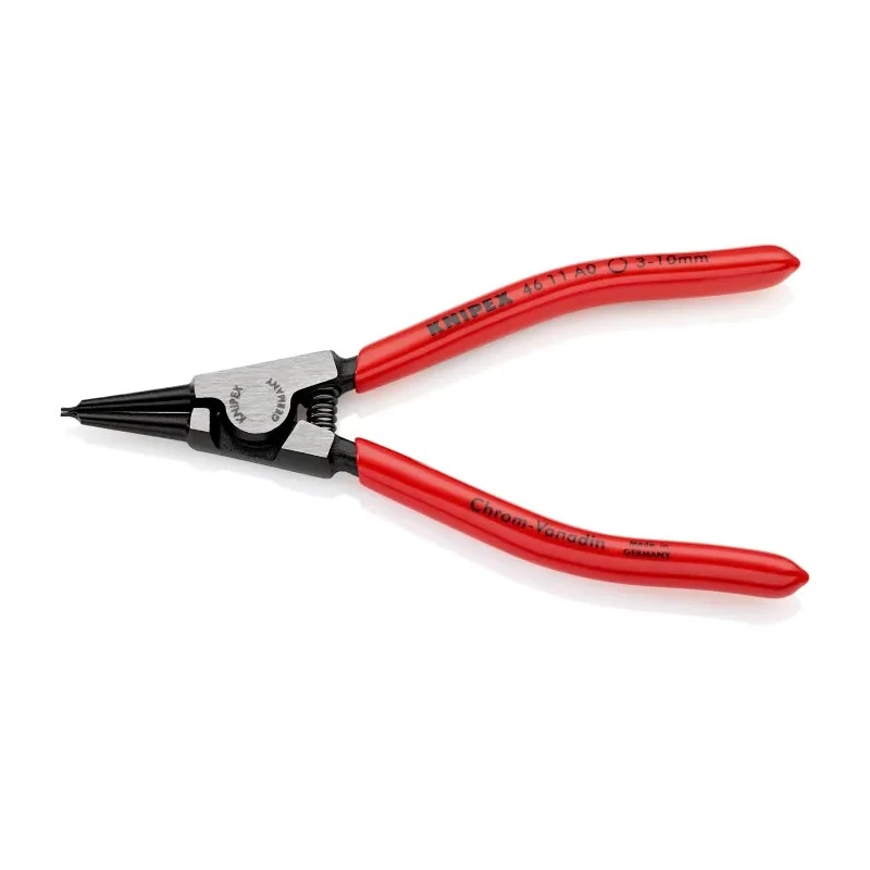 Knipex Circlip Plier, Plastic Coated Handle, Chrome Vanadium Steel, 140mm Overall Length 46 11 A0