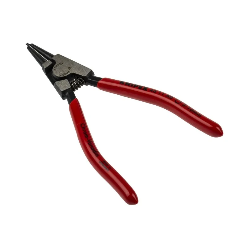 Knipex Circlip Plier, Plastic Coated Handle, Chrome Vanadium Steel, 140mm Overall Length 46 11 A0