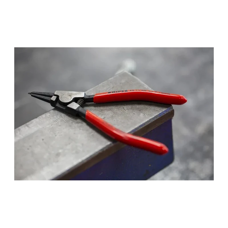 Knipex Circlip Plier, Plastic Coated Handle, Chrome Vanadium Steel, 140mm Overall Length 46 11 A0