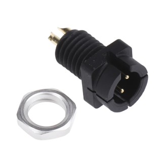 Binder Circular Connector 3 Contacts Panel Mount Subminiature Plug Male IP40 719 Series 09-9749-30-03