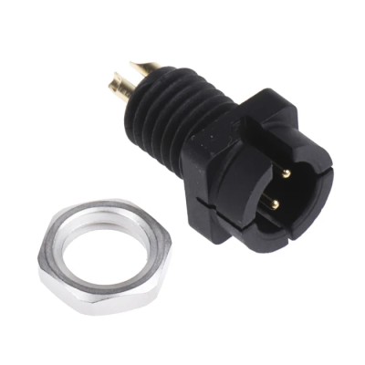 Binder Circular Connector 3 Contacts Panel Mount Subminiature Plug Male IP40 719 Series 09-9749-30-03
