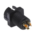 Binder Circular Connector 3 Contacts Panel Mount Subminiature Plug Male IP40 719 Series 09-9749-30-03