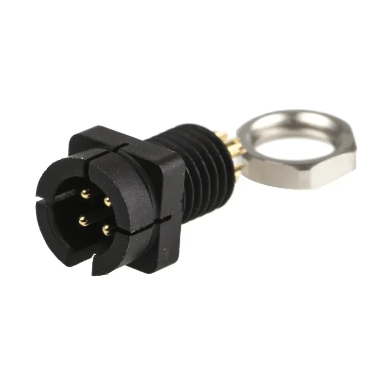 binder Circular Connector 4 Contacts Panel Mount Subminiature Connector Plug Male IP40 719 Series 09-9765-30-04
