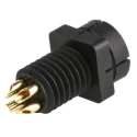 binder Circular Connector 4 Contacts Panel Mount Subminiature Connector Plug Male IP40 719 Series 09-9765-30-04