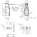 NEUTRAL Technologies GKB Die Cast Zinc Epoxy Coated Safety Interlock Switch, Keyed, IP67, 250V DC, 600V AC GKBC1L7