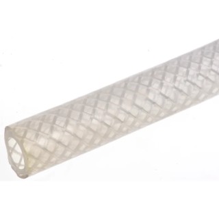 RS PRO Reinforced Polyurethane Hose Pipe, 10 bar Pressure, 25 m Length, Clear, Bend Radius 95 mm 339-6304