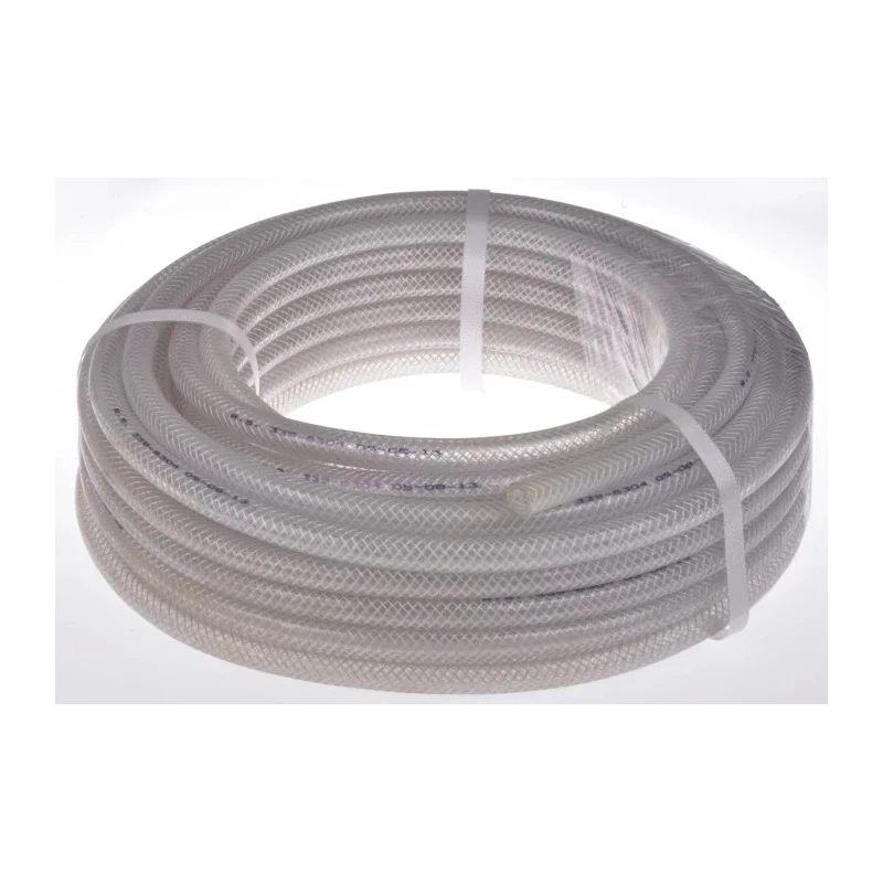 RS PRO Reinforced Polyurethane Hose Pipe, 10 bar Pressure, 25 m Length, Clear, Bend Radius 95 mm 339-6304