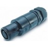 ITT Cannon Veam Snaplock IP65 Black Cable Mount 1P Straight Industrial Power Connector 250A 1kV SNLM-P-C35-25S-BK
