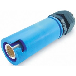ITT Cannon Industrial Power Connector, Rated 250A, 1kV, IP65 Blue Cable Mount, Veam Snaplock Series 