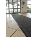 Coba Europe Vyna-Plush Entrance Mat Cutpile Indoor Use Black Grey 1.2m Width 1.8m Length 7mm Thickness VP010603