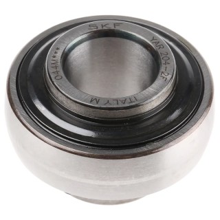 SKF Bearing Insert 20 mm ID 47 mm OD Steel Material Set Screw Lock YAR 204-2F