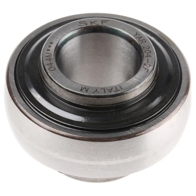 SKF Bearing Insert 20 mm ID 47 mm OD Steel Material Set Screw Lock YAR 204-2F