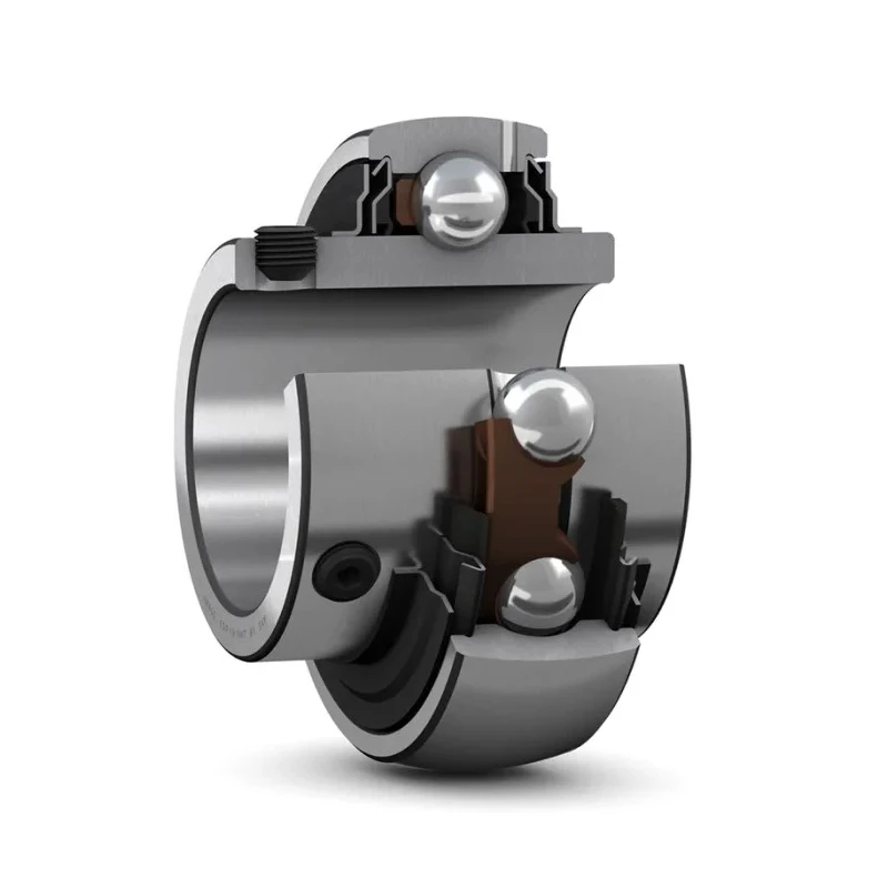 SKF Bearing Insert 20 mm ID 47 mm OD Steel Material Set Screw Lock YAR 204-2F