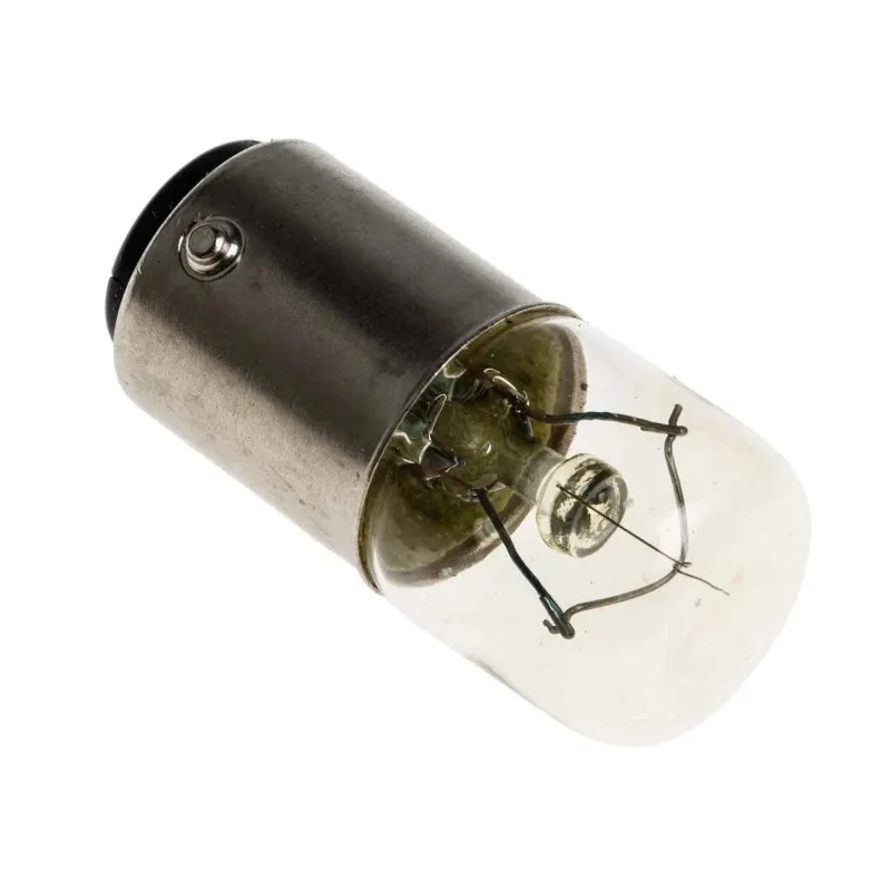 RS PRO BA15D Indicator Light, 24 V AC/DC, 6W, 1A, Clear Lens, 35 mm Length, 16 mm Diameter BA15D