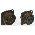 ITT Cannon Circular Connector Panel Mount Miniature Socket Female 32 Contacts 7.5A 50V IP67 KPTC Series KPTC2E18-32S-F-MA