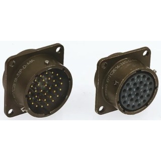 ITT Cannon Circular Connector Panel Mount Miniature Socket Female 32 Contacts 7.5A 50V IP67 KPTC Series KPTC2E18-32S-F-MA