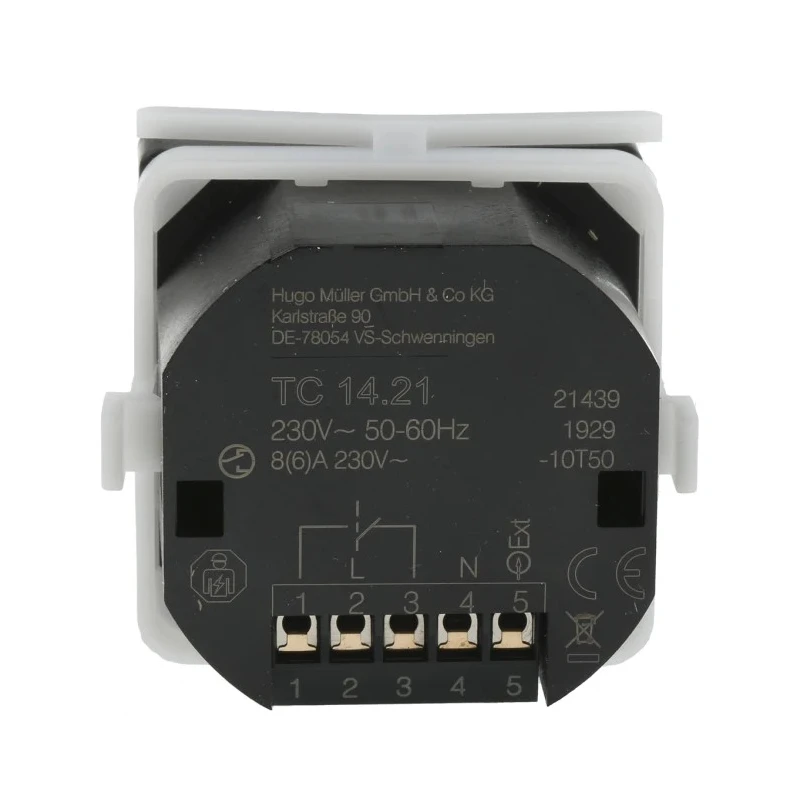 Muller Panel Mount Black Digital Timer, 230V AC, 50-60Hz, 9h 59m 59s Max, Plastic Case, DIN EN 60529 TC 14.21 230V 50-60HZ