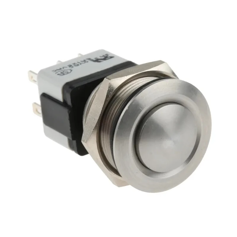APEM AV Series Push Button Switch, Latching, Panel Mount, 22.2 mm Cutout, DPDT, IP65, 24 V dc 250 V ac AV044746A240K