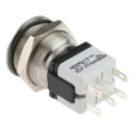 APEM AV Series Push Button Switch, Latching, Panel Mount, 22.2 mm Cutout, DPDT, IP65, 24 V dc 250 V ac AV044746A240K