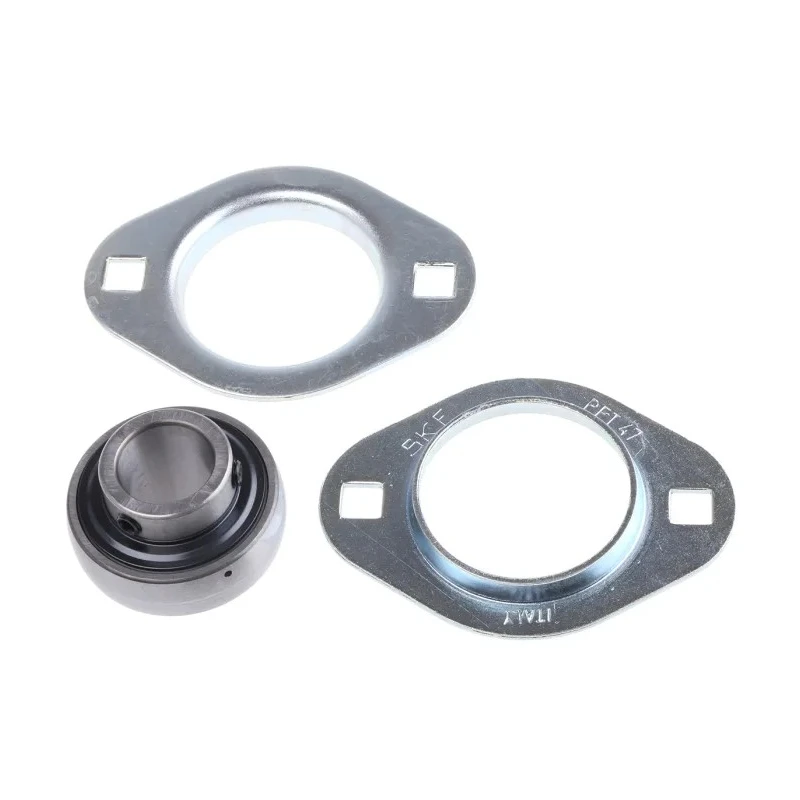 SKF 2 Hole Pressed Steel Flange Bearing Unit 20 mm ID, 91 mm Length PFT 20 TF