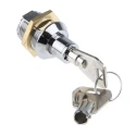 Euro-Locks a Lowe & Fletcher group Company Tumbler Lock 22.5 mm Panel-to-Tongue 24.2 x 20 mm Chrome Finish 4361-1400BA