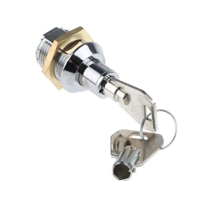 Euro-Locks a Lowe & Fletcher group Company Tumbler Lock 22.5 mm Panel-to-Tongue 24.2 x 20 mm Chrome Finish 4361-1400BA
