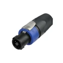 Neutrik Loudspeaker Connector 4 Way 40A Silver Plated Brass Contacts Polybutylene Terephthalate Housing Dark Grey NL4FX