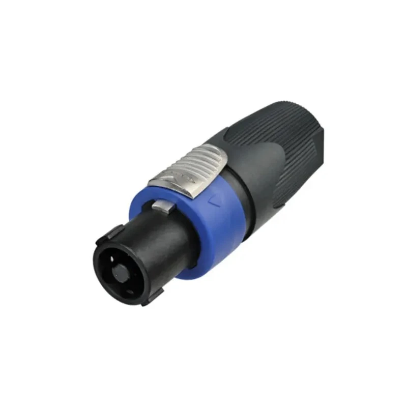 Neutrik Loudspeaker Connector 4 Way 40A Silver Plated Brass Contacts Polybutylene Terephthalate Housing Dark Grey NL4FX