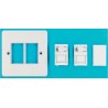 MK Electric Blanking Module Logic Plus for Data Outlet Faceplate RJ45 K170 WHI