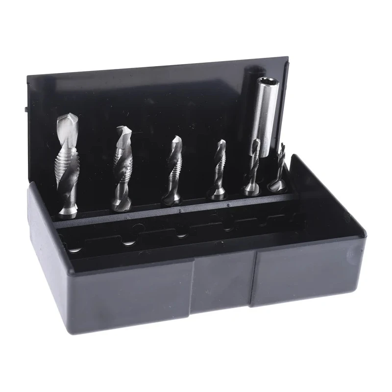 RS PRO High Speed Steel Tap & Drill Set M3 x M10 Thread, 6 Pieces, ISO Standard, Germany 340-6934
