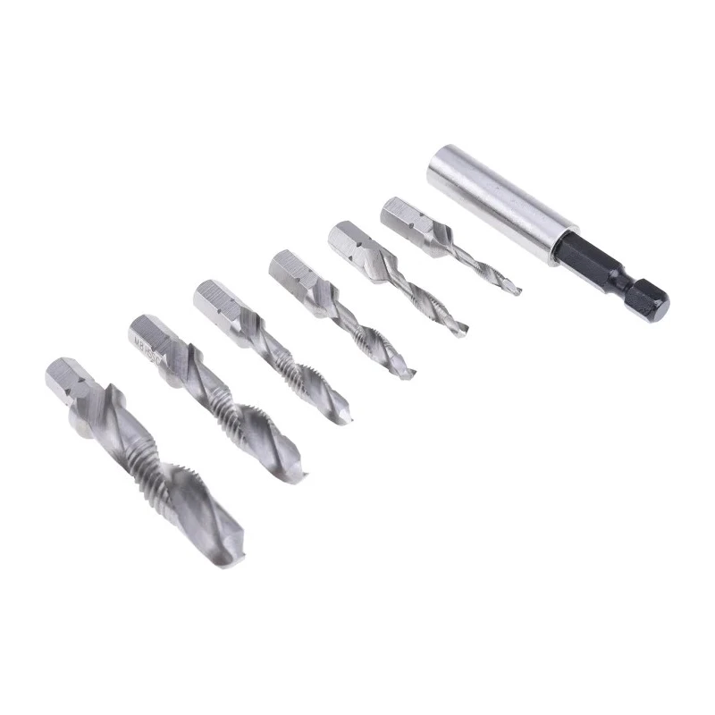 RS PRO High Speed Steel Tap & Drill Set M3 x M10 Thread, 6 Pieces, ISO Standard, Germany 340-6934