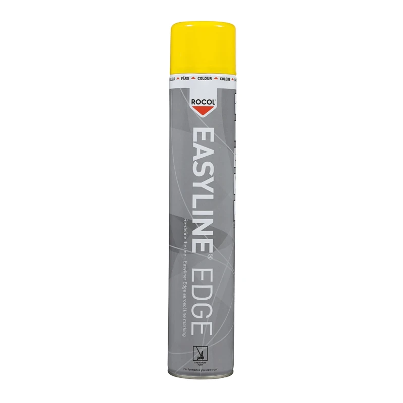 Rocol 750 ml RAL 1023 Yellow Satin Line Marker Spray 47001