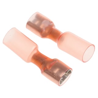 TE Connectivity DuraSeal Red Insulated Female Spade Connector Crimp 6.35 x 0.8 mm Tab Size 22 AWG to 18 AWG DP-2-63