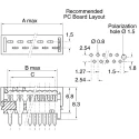 TE Connectivity 16-Way IDC Connector Male for Cable, 2 Row 8-0215570-6