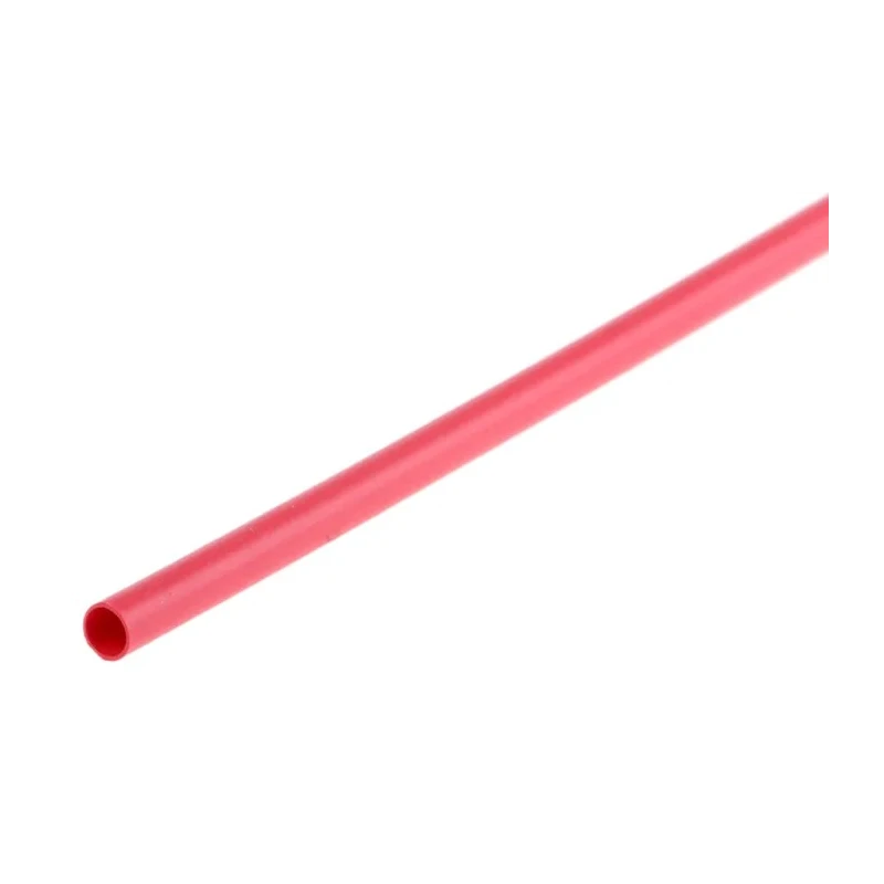 TE Connectivity Heat Shrink Tubing Red Polyolefin 2.4 mm Sleeve Diameter 1.2 m Length 2:1 Ratio RNF-100-3/32-2-STK