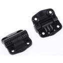 Southco Detent Hinge Black Acetal with Fixed Pin Screw Fixing 52mm x 57mm x 10.4mm C6-8