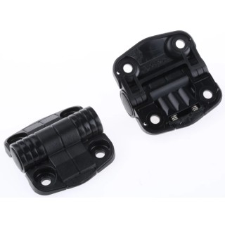 Southco Detent Hinge Black Acetal with Fixed Pin Screw Fixing 52mm x 57mm x 10.4mm C6-8