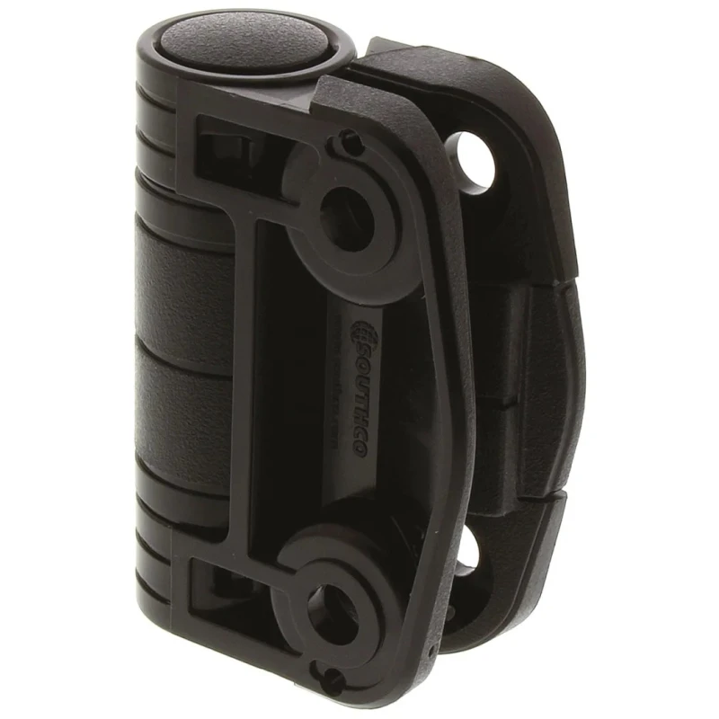 Southco Detent Hinge Black Acetal with Fixed Pin Screw Fixing 52mm x 57mm x 10.4mm C6-8