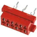 TE Connectivity Micro-MaTch Series Straight Through Hole PCB Socket 6-Contact, 2 Row, 2.54 mm Pitch, 230V 1.5A 7-215079-6