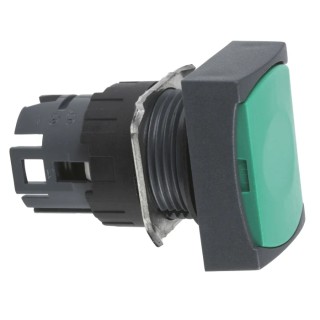 Schneider Electric Harmony XB6 Series Green Spring Return Push Button Head 16mm Cutout IP65 ZB6DA3